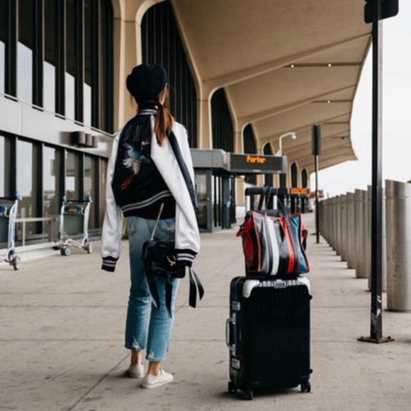 OFF WHITE souvenir embroidered satin bomber jacket - Picture 4 of 4